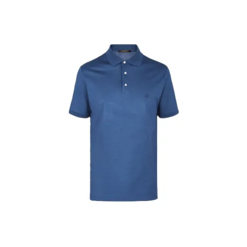 LOUIS VUITTON New Quarterly Products Of LV Polo Shirts Men Dark Blue