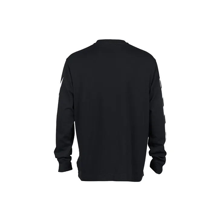 OFF WHITE Diagonal Helvetica Long Sleeve T Shirt-1