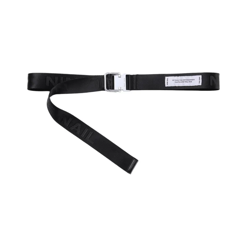NINE NAIL Double Ring Buckle Nylon Canvas Belts Unisex Width 3.7cm-11
