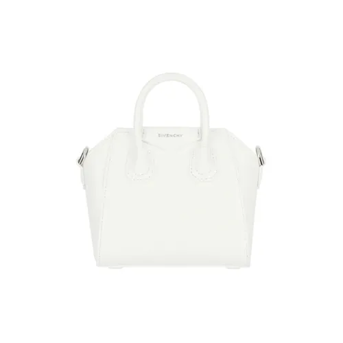 GIVENCHY Cow Leather Handbag Shoulder Bag Crossbody Bag Mini Women's Ivory White