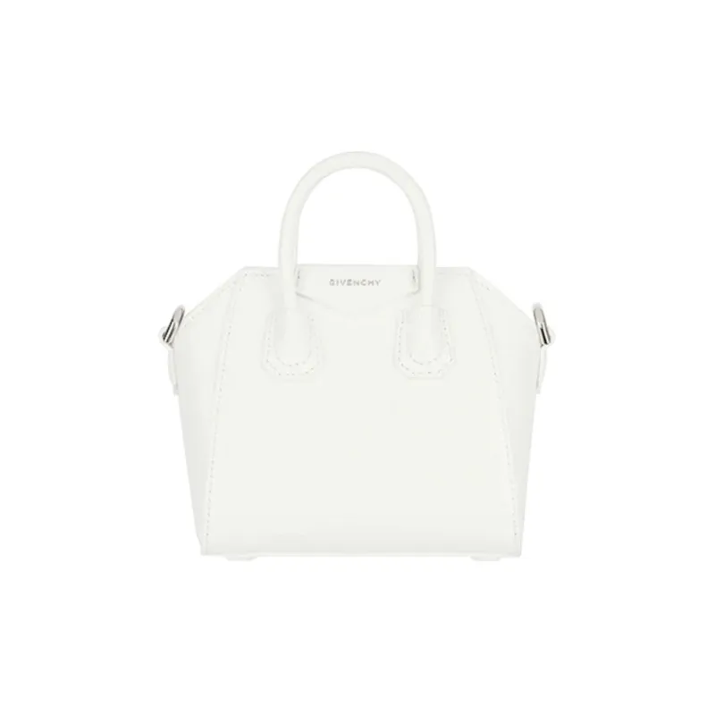 GIVENCHY Cow Leather Handbag Shoulder Bag Crossbody Bag Mini Women's Ivory White-0