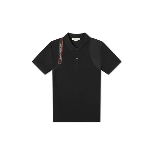 Alexander McQueen Polo Shirts Men Black