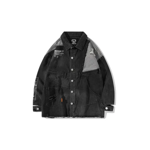 LAMLICKA Denim Jackets Unisex Black