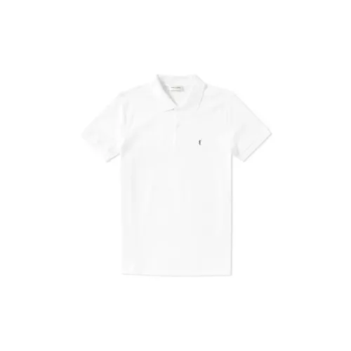 SAINT LAURENT Polo Shirts Men White