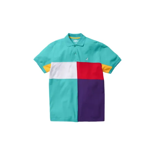 Staple Polo Shirts Men Blue/Green