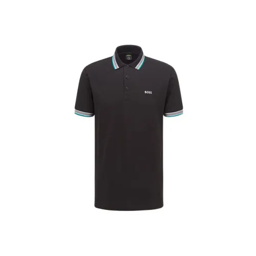 HUGO BOSS Polo Shirts Men Black