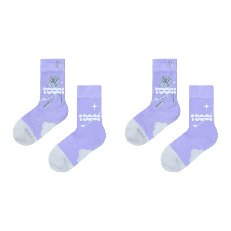 TOOCI Women's Mid Calf Socks-4