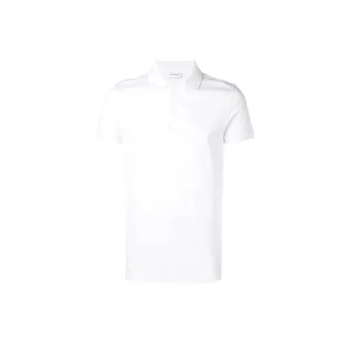 SAINT LAURENT Polo Shirts Men White