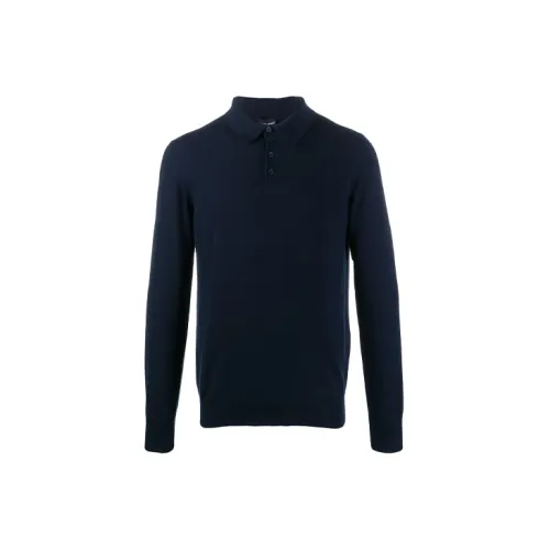 GIORGIO ARMANI Polo Shirts Men Dark Blue