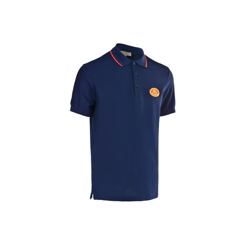 Burberry Polo Shirt Men's Marine Blue-2