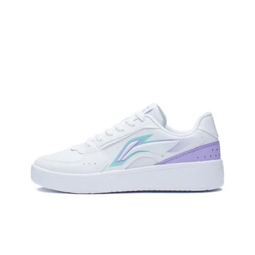 LINING Xinghe Skateboard Shoes Women's Low-Top Lilac