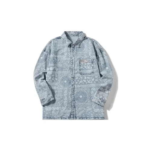 Qee X N-MAX Denim Jackets Unisex Blue