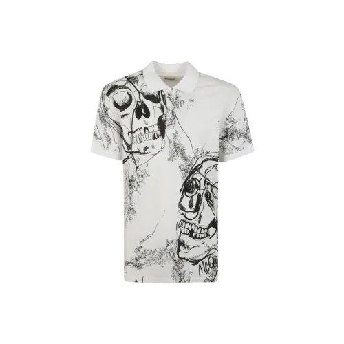 Alexander McQueen Polo Shirts Men White