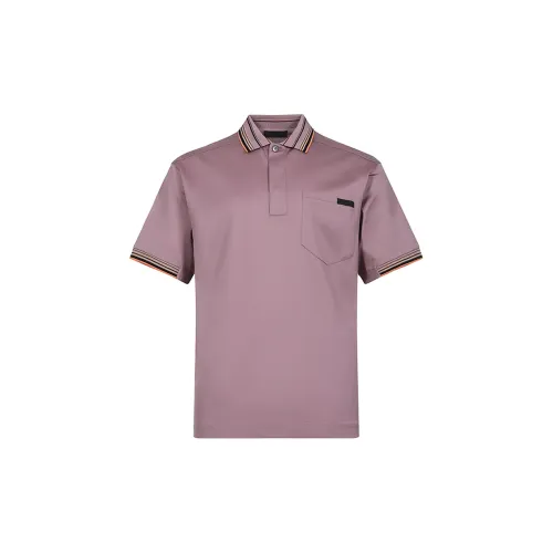 PRADA Polo Shirts Men Light Purple