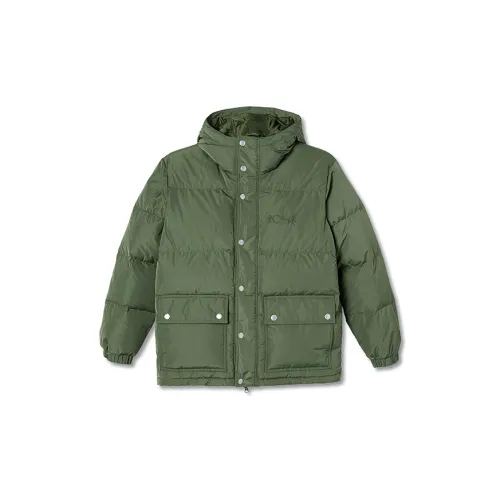POLAR SKATE CO Solid Color Hooded Thickened Down Jacket Unisex