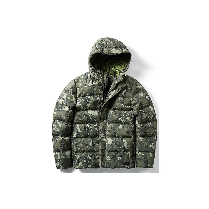Timberland Down Jackets Men Green Camouflage-1