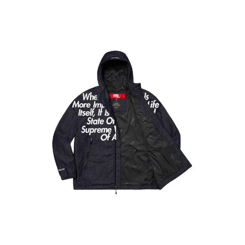 Supreme X Junya Watanabe X Comme Des Garçons Man GORE TEX Denim Parka-2