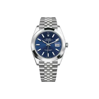ROLEX Log Series Automatic Mechanical Movement Men's Watches Watch 41mm Blue Dial Oystersteel Case Oystersteel Strap