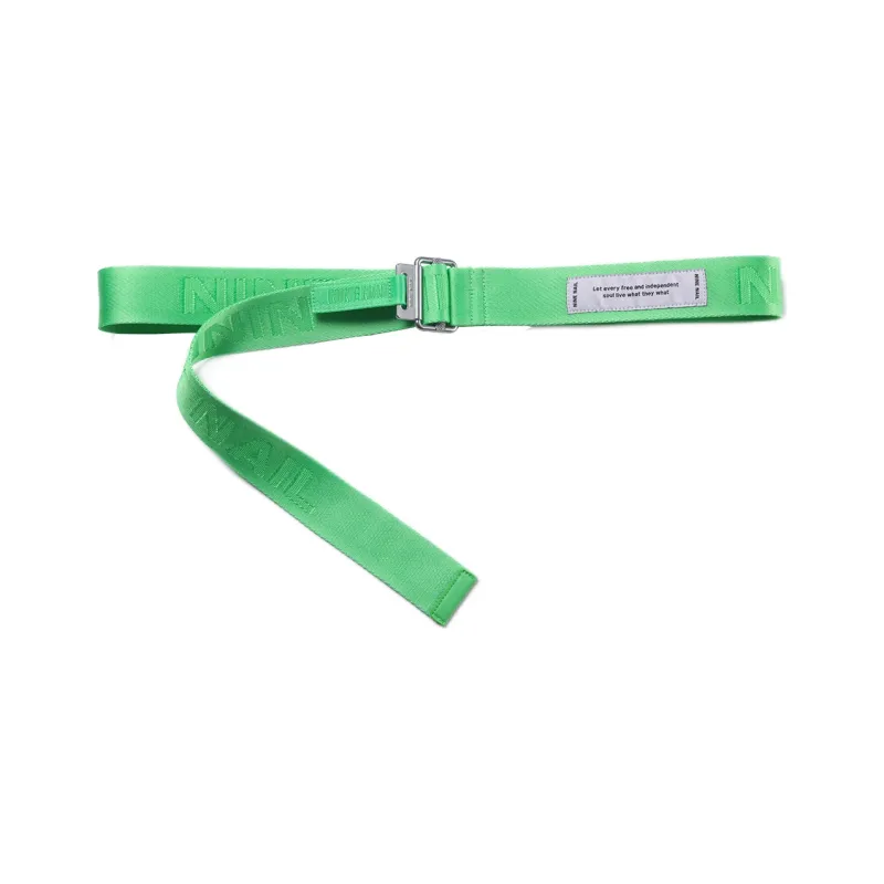 NINE NAIL Smooth Buckle Nylon Canvas Belts Unisex Width 3.7cm-5