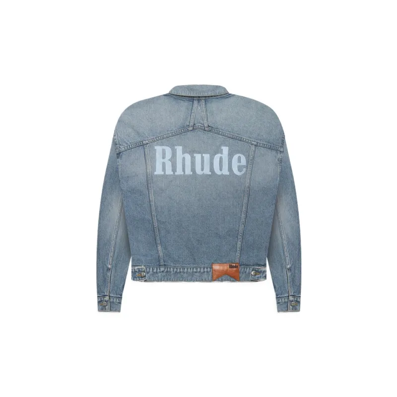 RHUDE X McLaren Denim Embroidered Jacket-1