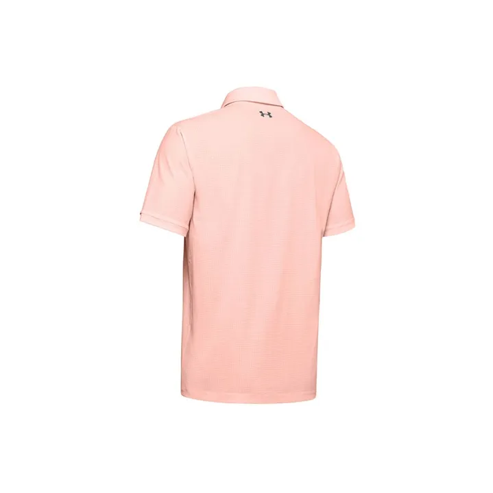 Under Armour Playoff Polo Shirts Men Light Pink-1