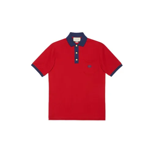 GUCCI Polo Shirts Men Red