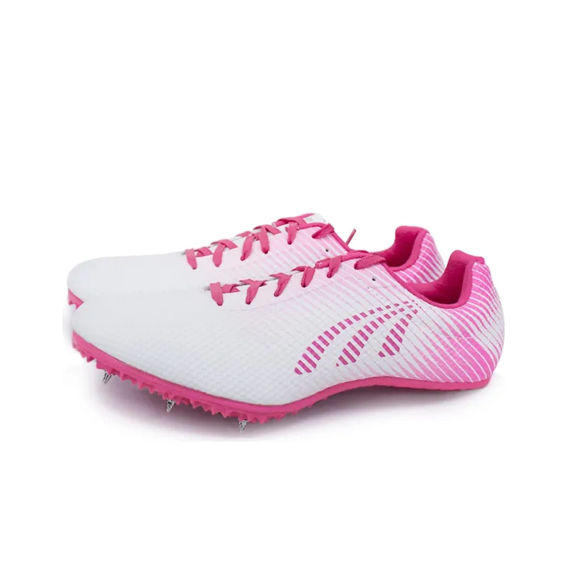 DO WIN Slip Resistant Coverage Lightweight Low Top Running Shoes Unisex White Pink-1