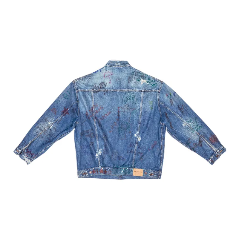Balenciaga Scribble Oversized Jacket-1