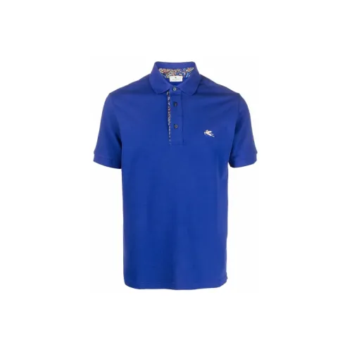 ETRO Polo Shirts Men Blue