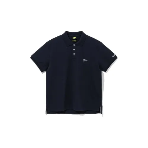 New Era Polo Shirts Men Dark Blue