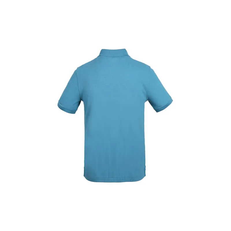 Burberry Men's Cotton Cobalt Embroidered Logo Polo-1