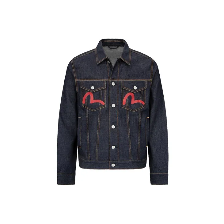 EVISU Denim Jackets Men Denim Blue-1
