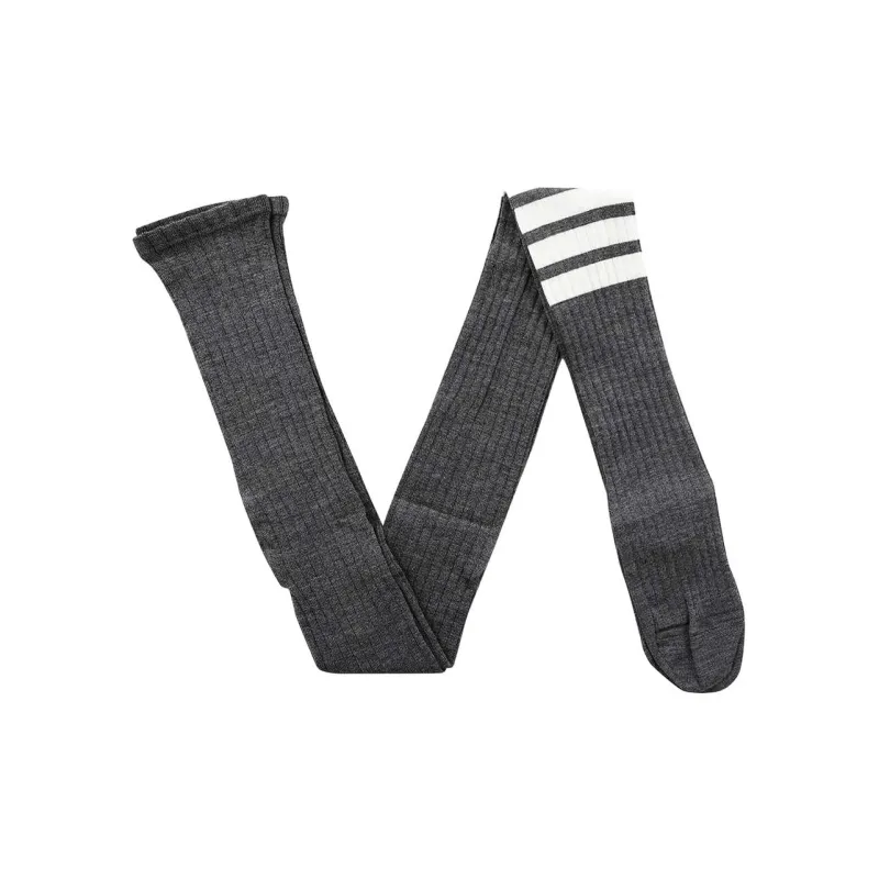 THOM BROWNE 4 Bar Striped Ribbed Tights-0