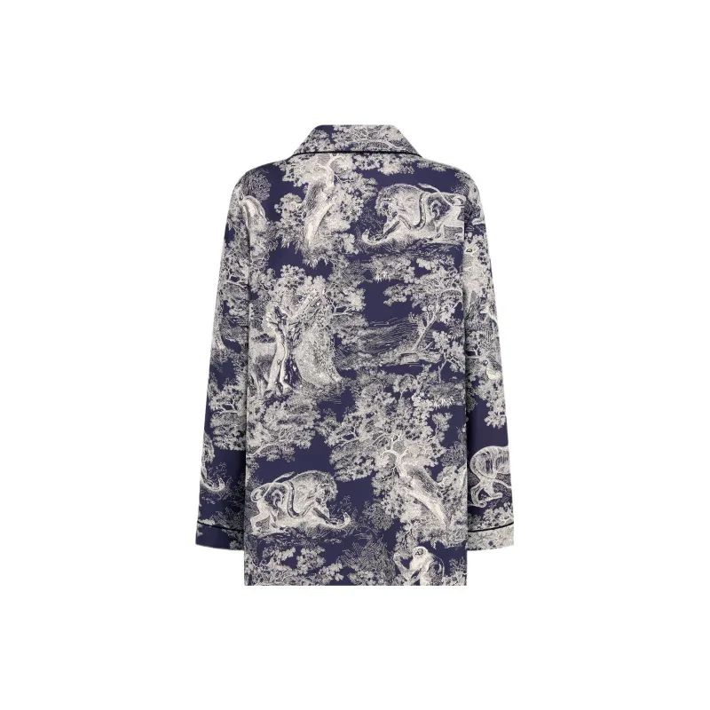 DIOR Quarterly New Products Shirts Women's Blue-1