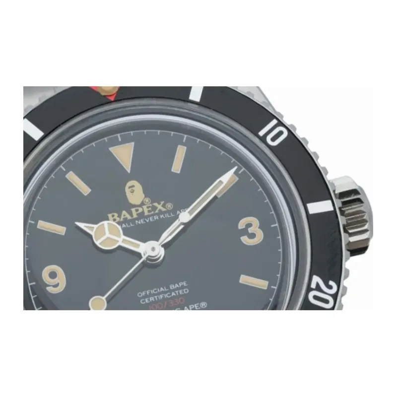 A BATHING APE Classic Type 1 A BATHING APEx Watch SS21 Silver-2