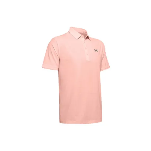 Under Armour Playoff Polo Shirts Men Light Pink