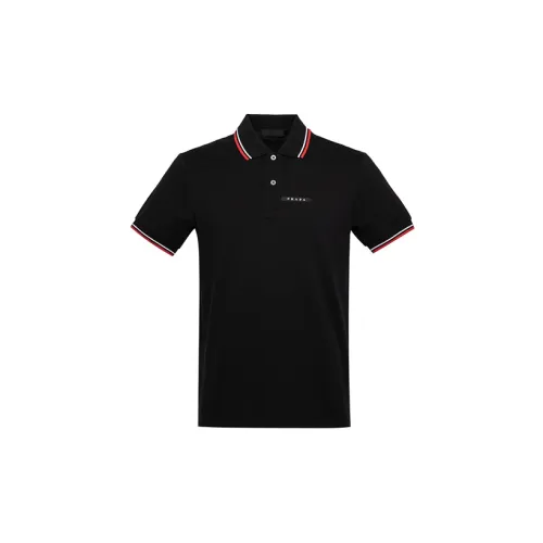 PRADA Men Polo T-Shirt Black