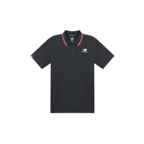 New Balance Polo Shirts Men Blue