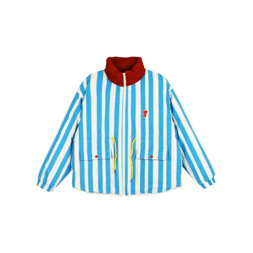 KODAKBLACK Down Jackets Unisex Blue/White Stripe