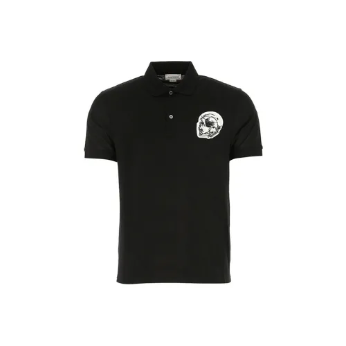 Alexander McQueen Polo Shirts Men Black