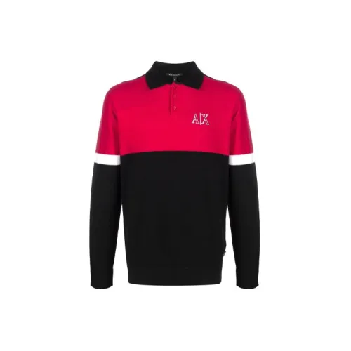 ARMANI EXCHANGE Polo Shirts Men Red