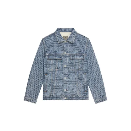 Givenchy Denim Jackets Men Blue