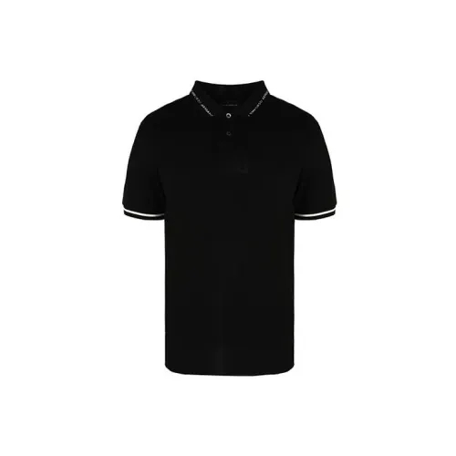 EMPORIO ARMANI Polo Shirts Men Black