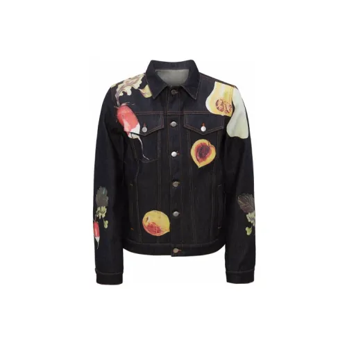 JW Anderson Denim Jackets Men Navy Blue