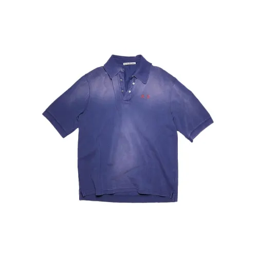 Acne Studios Polo Shirts Men Blue