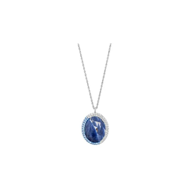 Swarovski Oval Necklaces Women's Silver-0