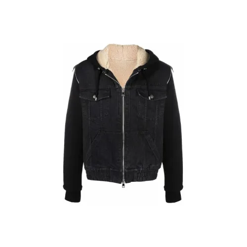 BALMAIN Denim Jackets Men Black