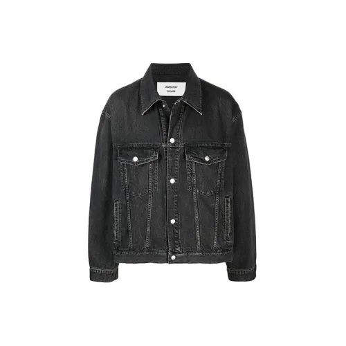 AMBUSH Denim Jackets Men Black