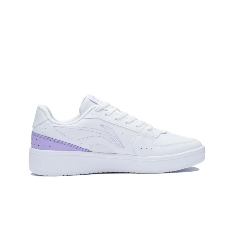 LiNing Galaxy Anti Slip Wear Resistant Low Top Skateboard Shoes Women's Lilac-1