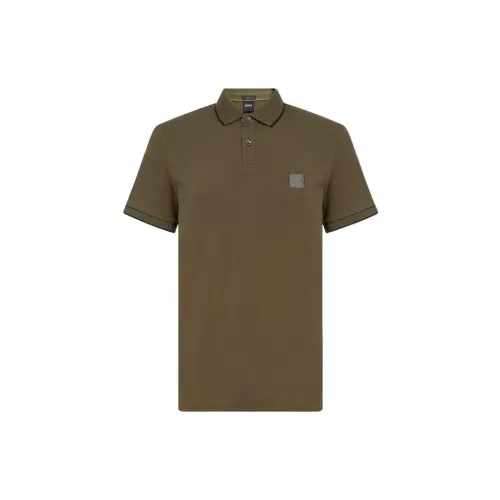 HUGO BOSS I Am The Lord Polo Shirts Men Army Green